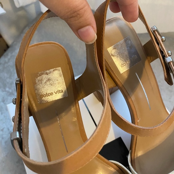 Dolce Vita Leather Ankle-Strap Sandals - Picture 4 of 7